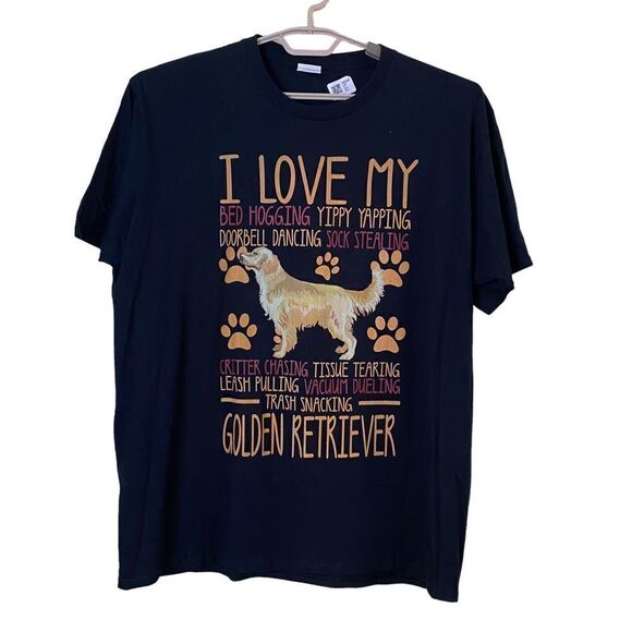 I love My Golden Retriever Graphic T-Shirt Size XL - Picture 1 of 5